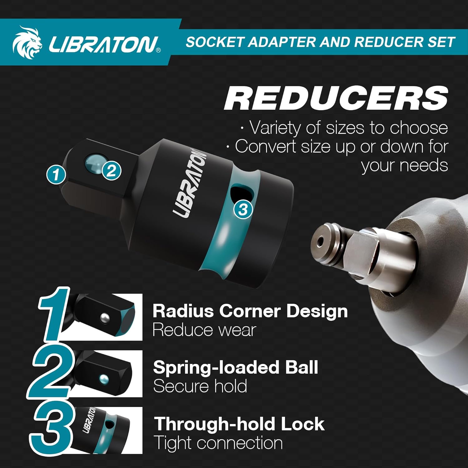 Libraton Set 20 Adattatori per Bussole a Impatto - immagine 4