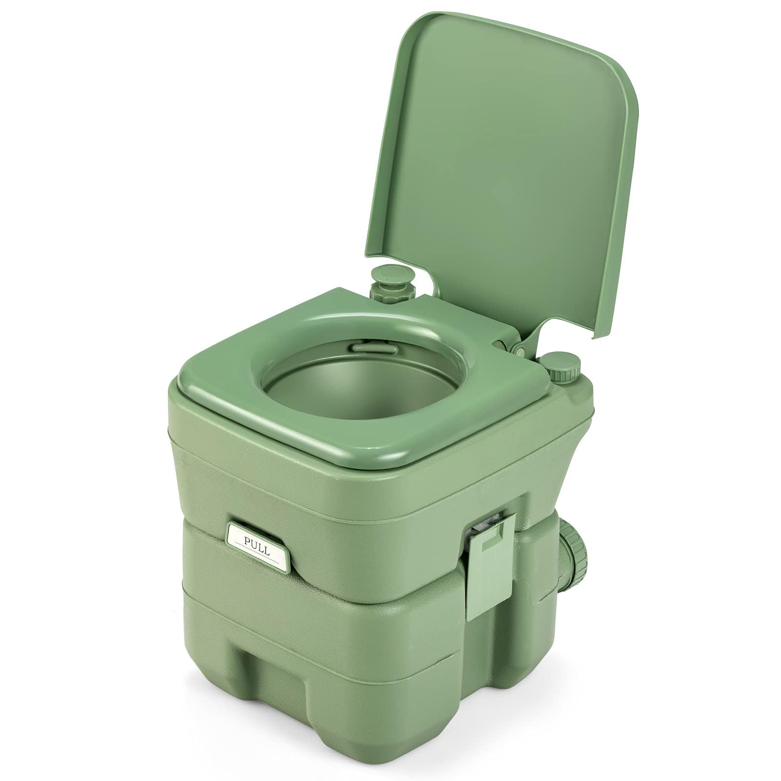 Fantask WC da Campeggio Portatile 20L + 12L, Verde