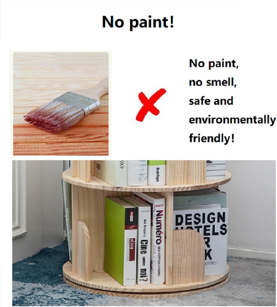 Heehee Libreria Rotante 360 Gradi 5 Ripiani - immagine 3