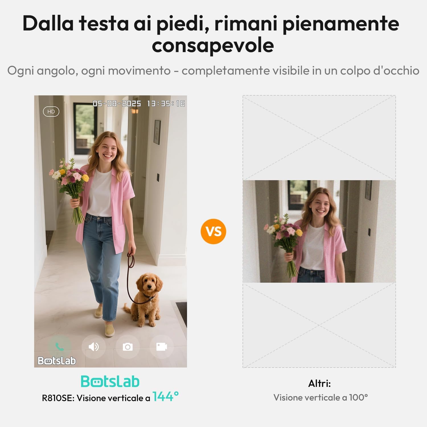 Botslab 2K Videocitofono Wi-Fi con Chime, Nero - immagine 2