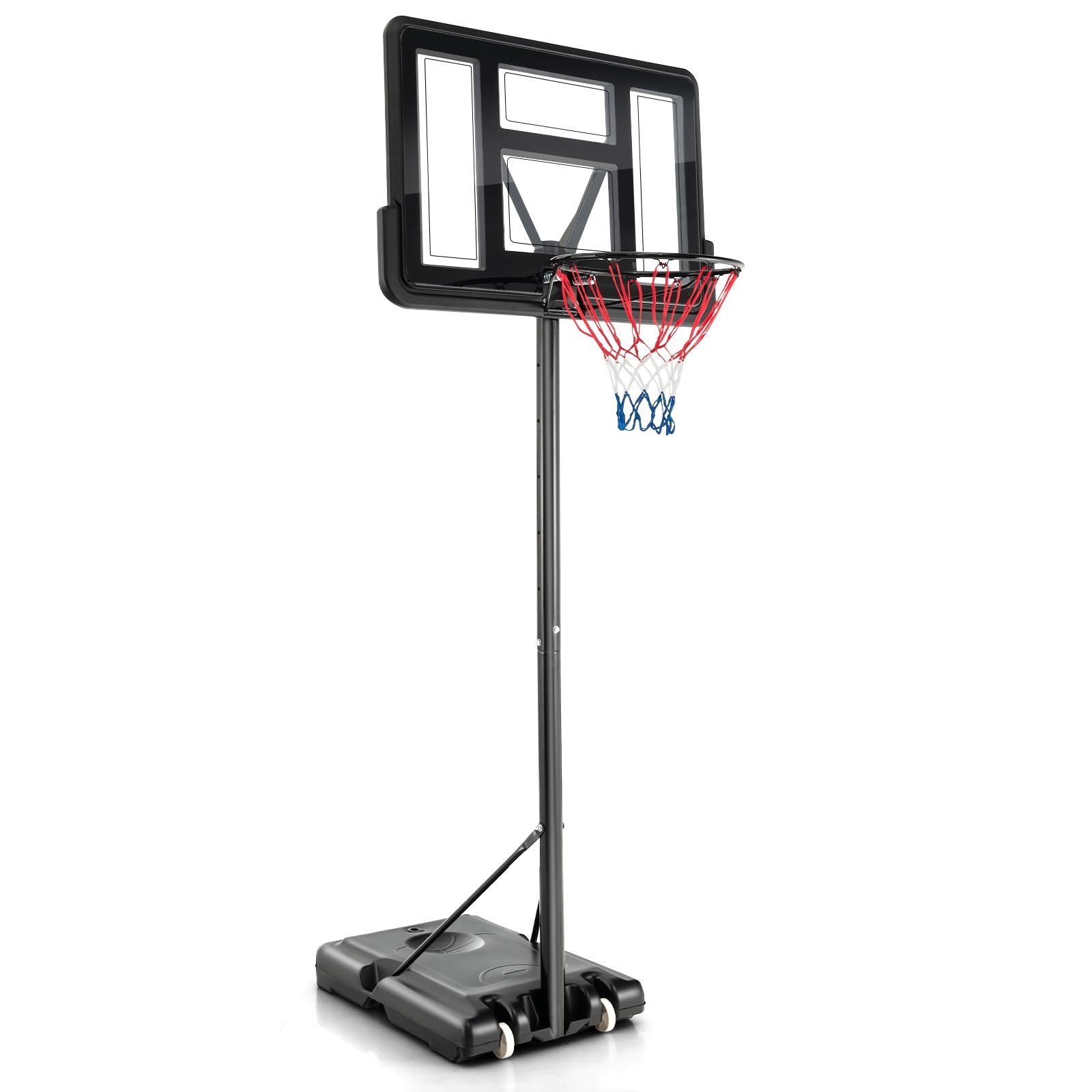 Costway Canestro da Basket Regolabile 130-305 cm