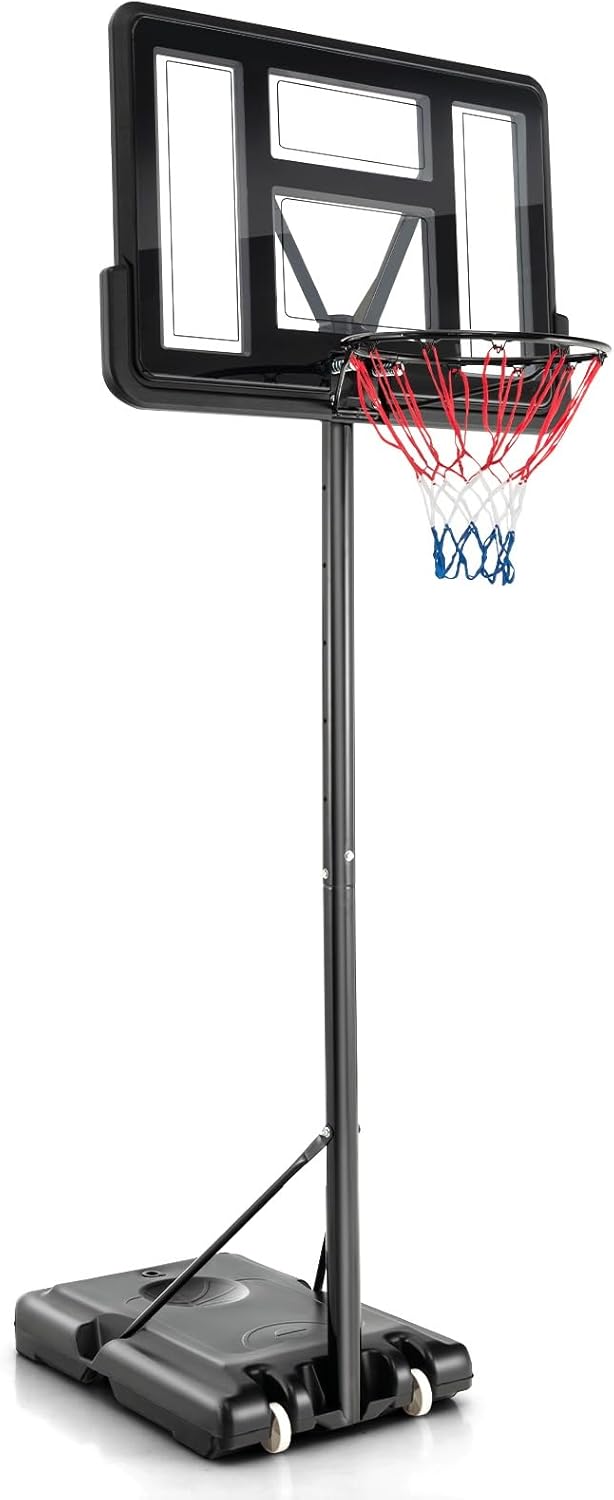 Costway Canestro da Basket Regolabile 130-305 cm - immagine 1