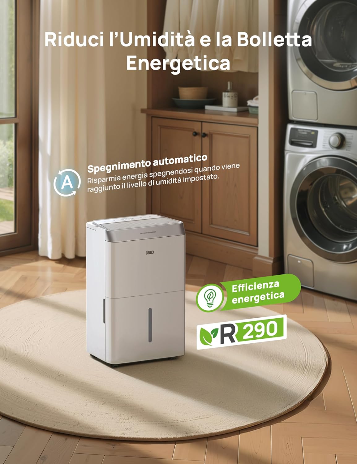 Dreo Deumidificatore Casa Muffa 20L/24h Alexa & WiFi - immagine 7