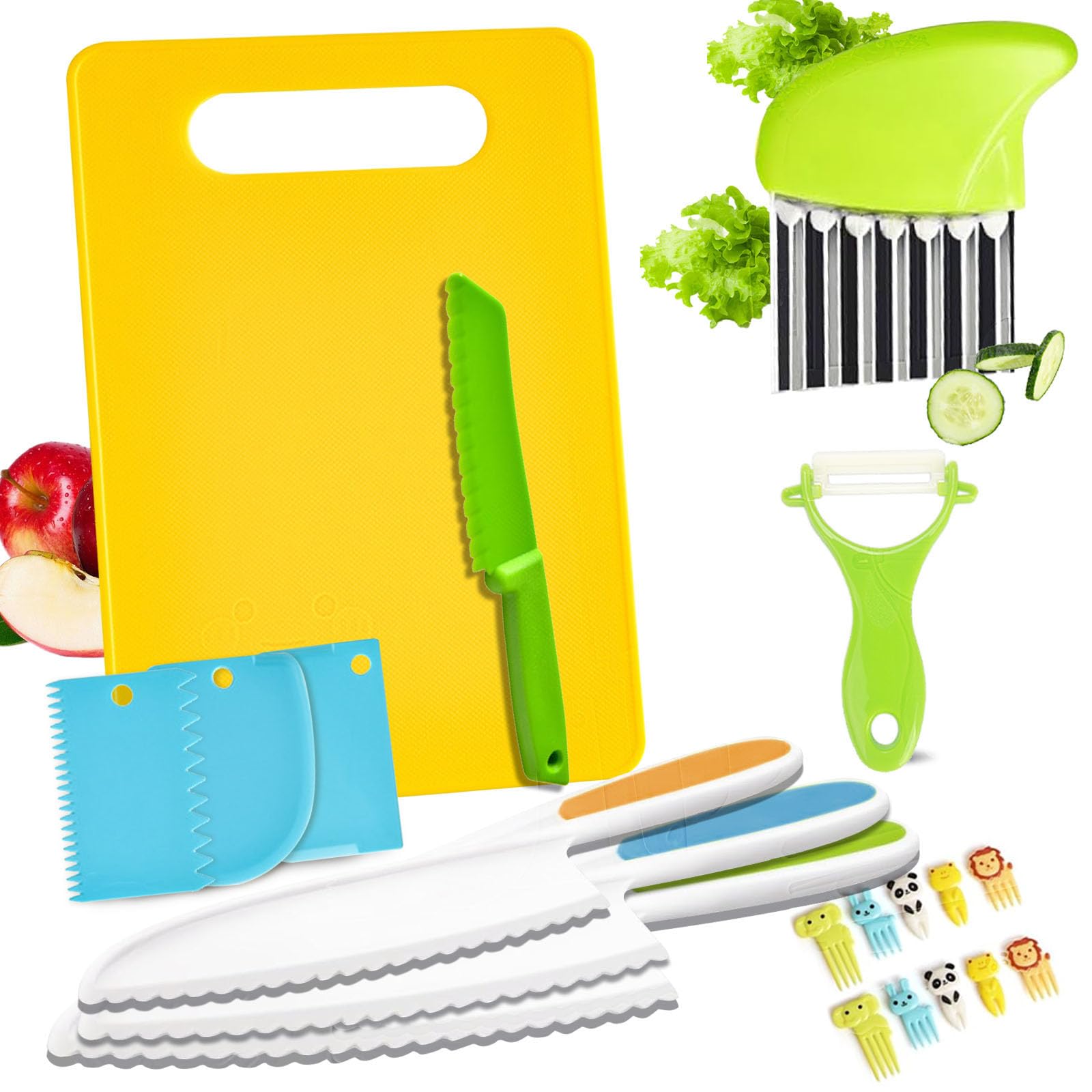 Lttorjf 20 Pezzi Kit Coltello Cucina Sicurezza Bambini