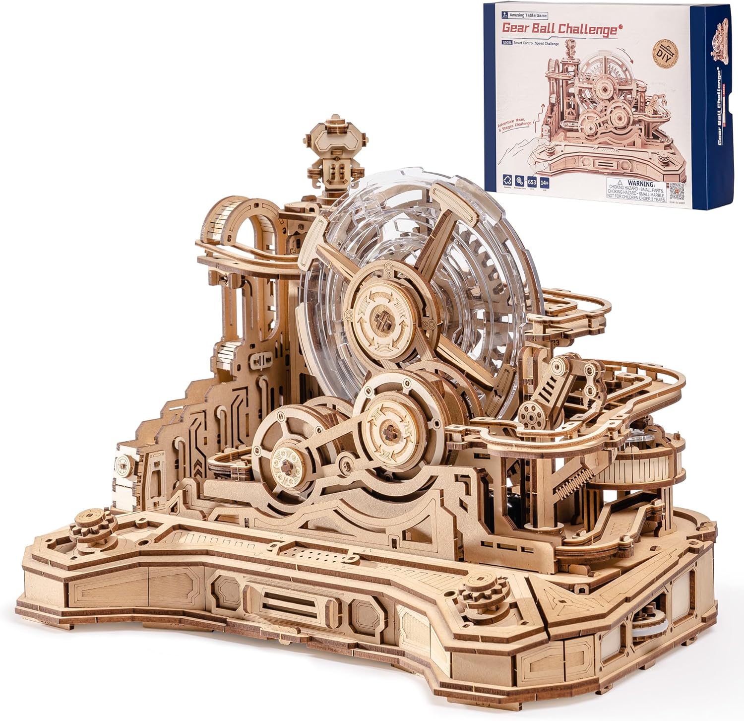 Rokr Puzzle 3D in Legno Gear Ball Challenge - immagine 1