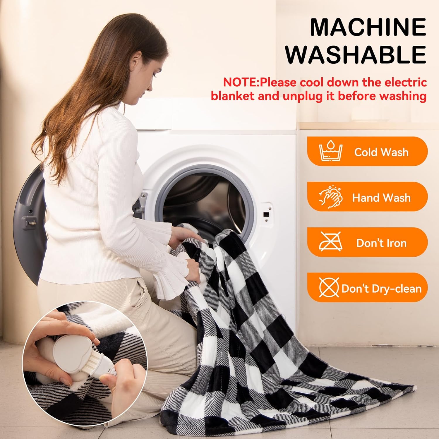 Coperta Termica 152x127cm con 10 Modalità Riscaldamento - immagine 4