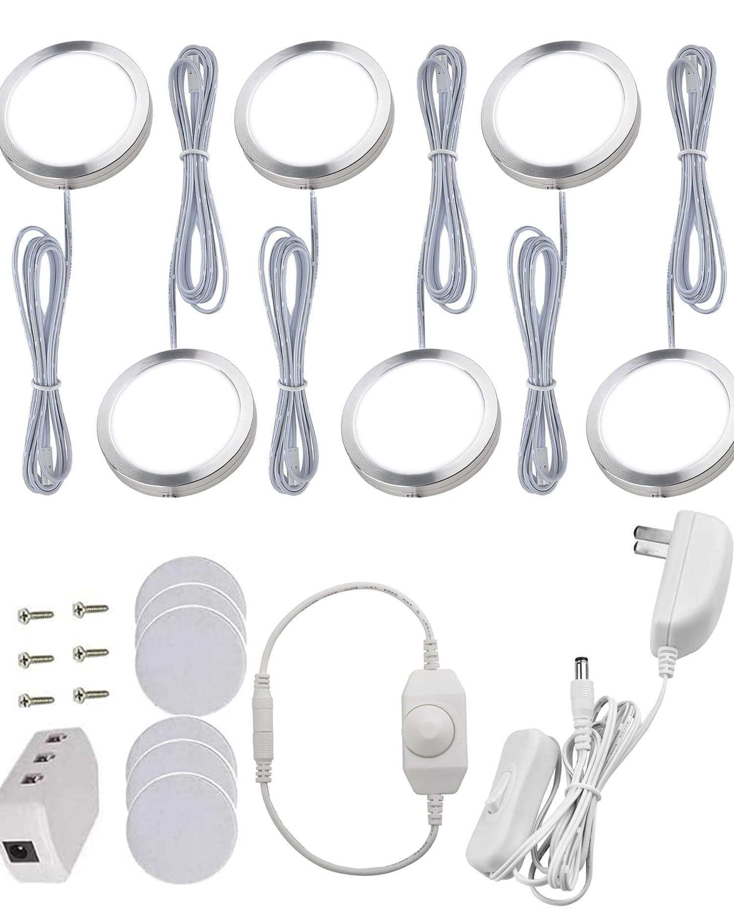 Cefrank Set 6 Luci LED Dimmerabili Sottopensile 12W