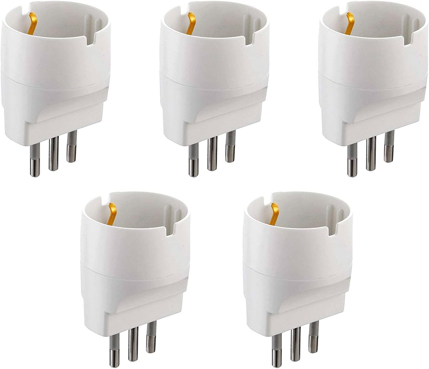 Electraline 92292 - Set Adattatori Schuko a Spina Piccola