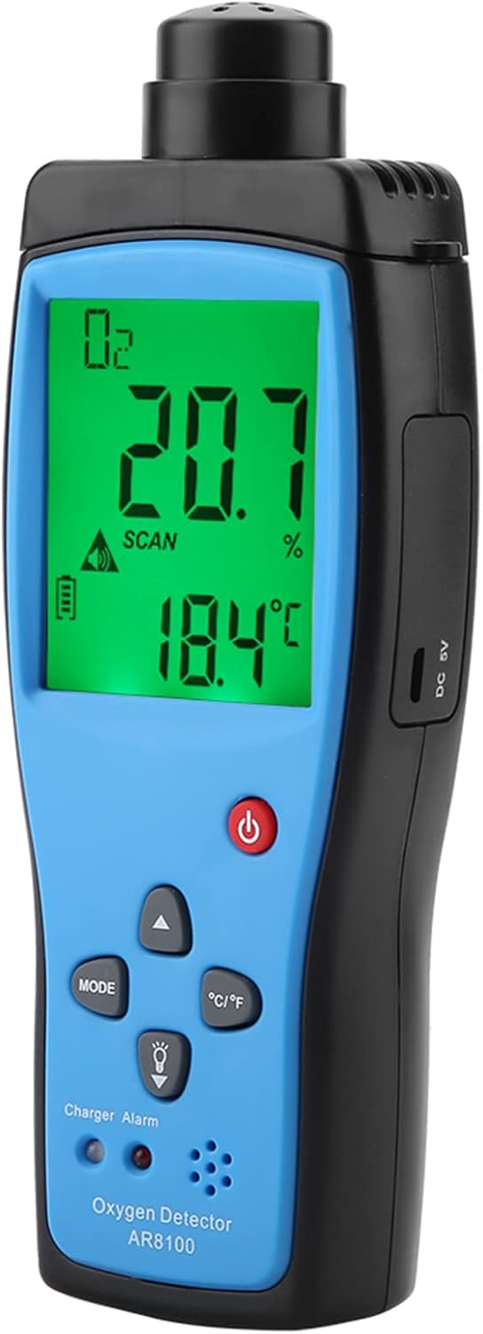 Rilevatore di Ossigeno Digitale 0-25% - immagine 1