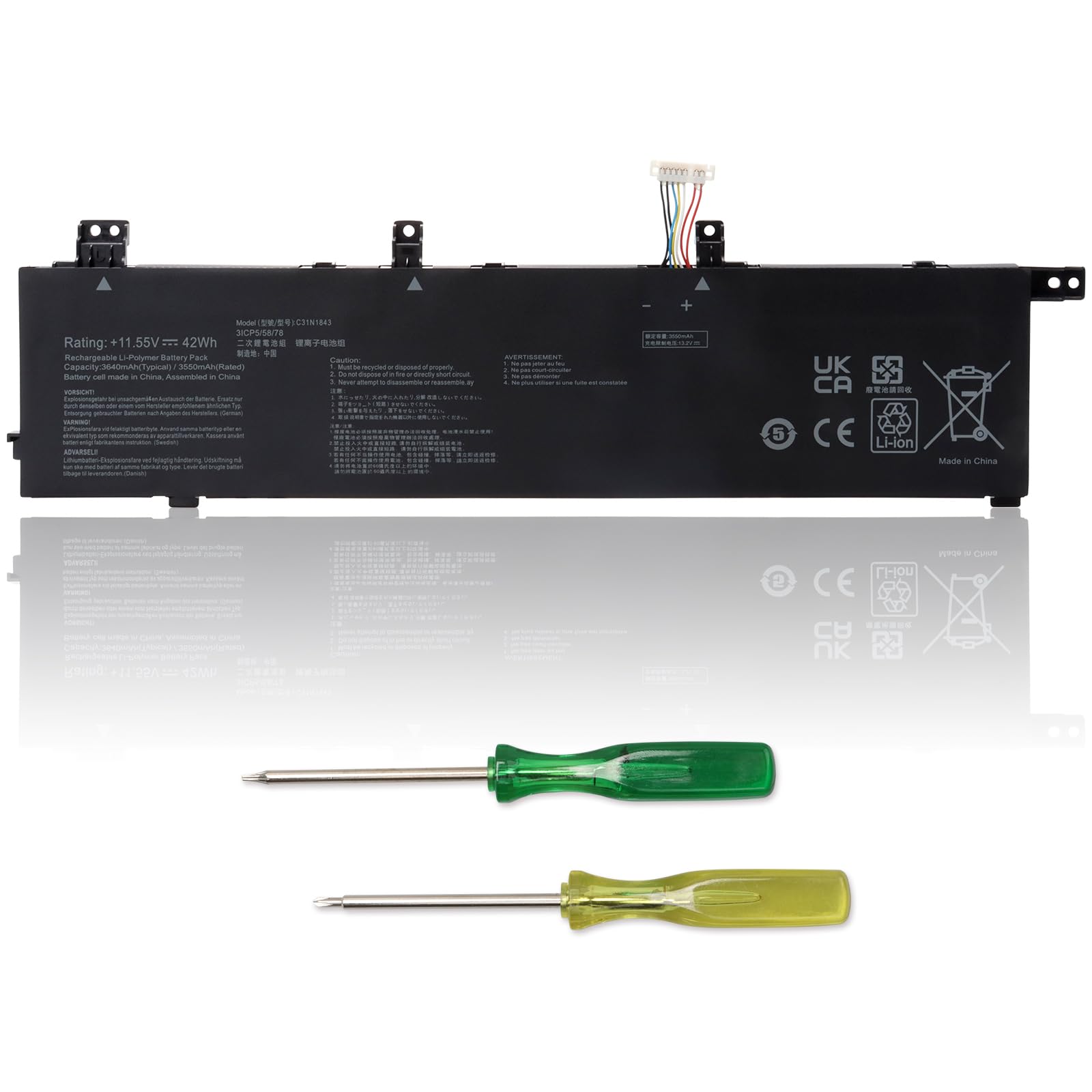 Opahuter Batteria C31N1843 per ASUS Vivobook S15 S532FA