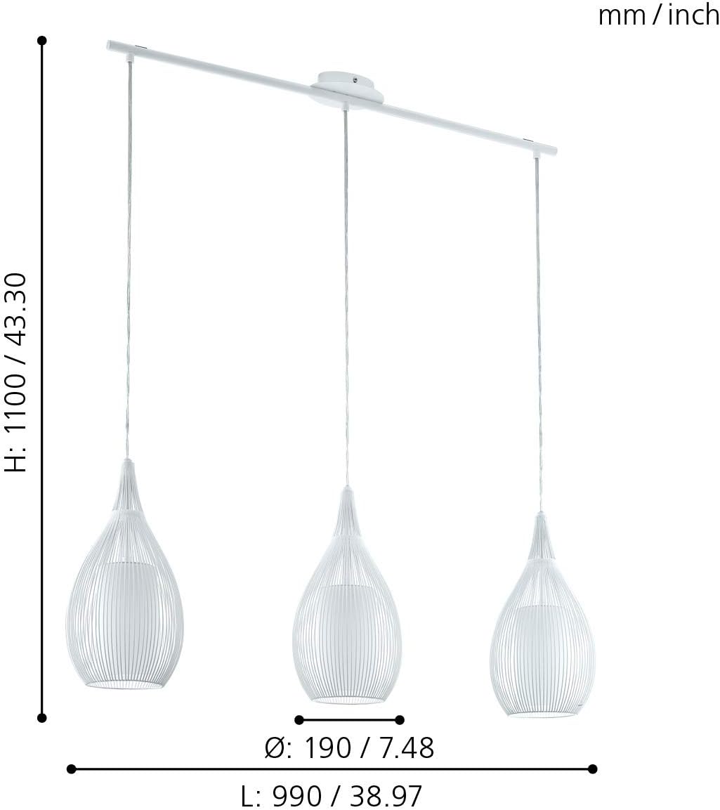 Eglo 94388 interno luce, Argento - immagine 4