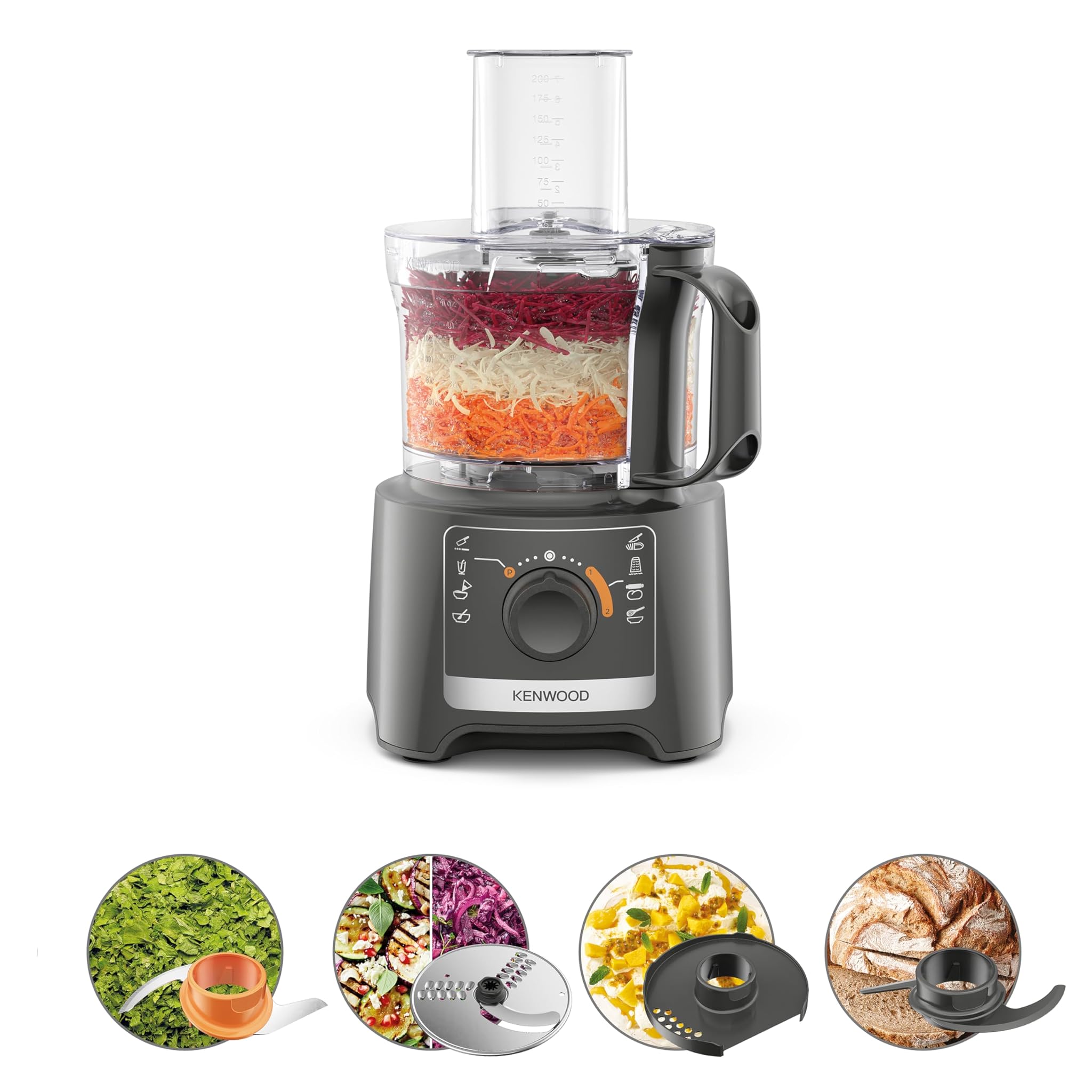 Kenwood Multipro Compact FDP31.020GY Robot da Cucina 800W