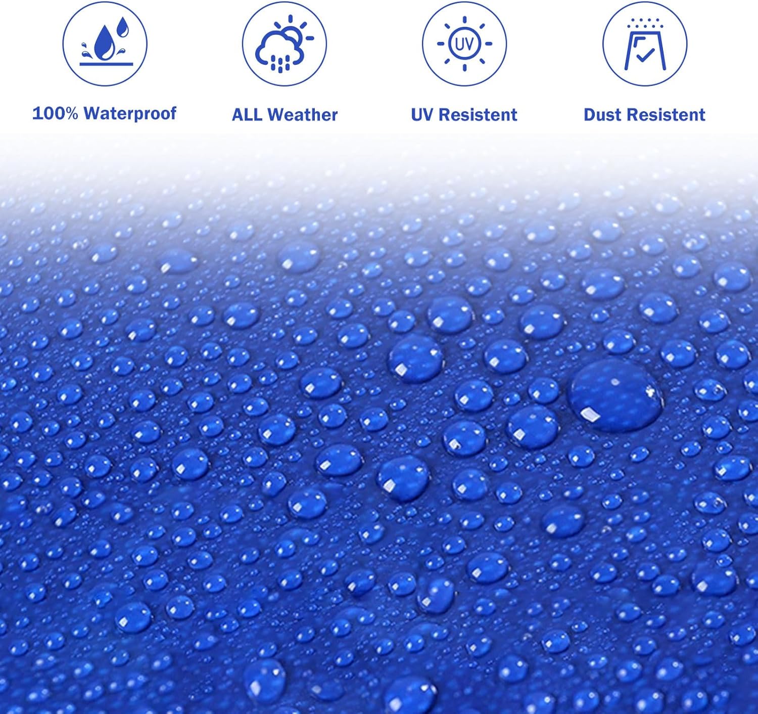 Shanna Telone Impermeabile PVC 3x5m 440 g/m², Blu - immagine 3