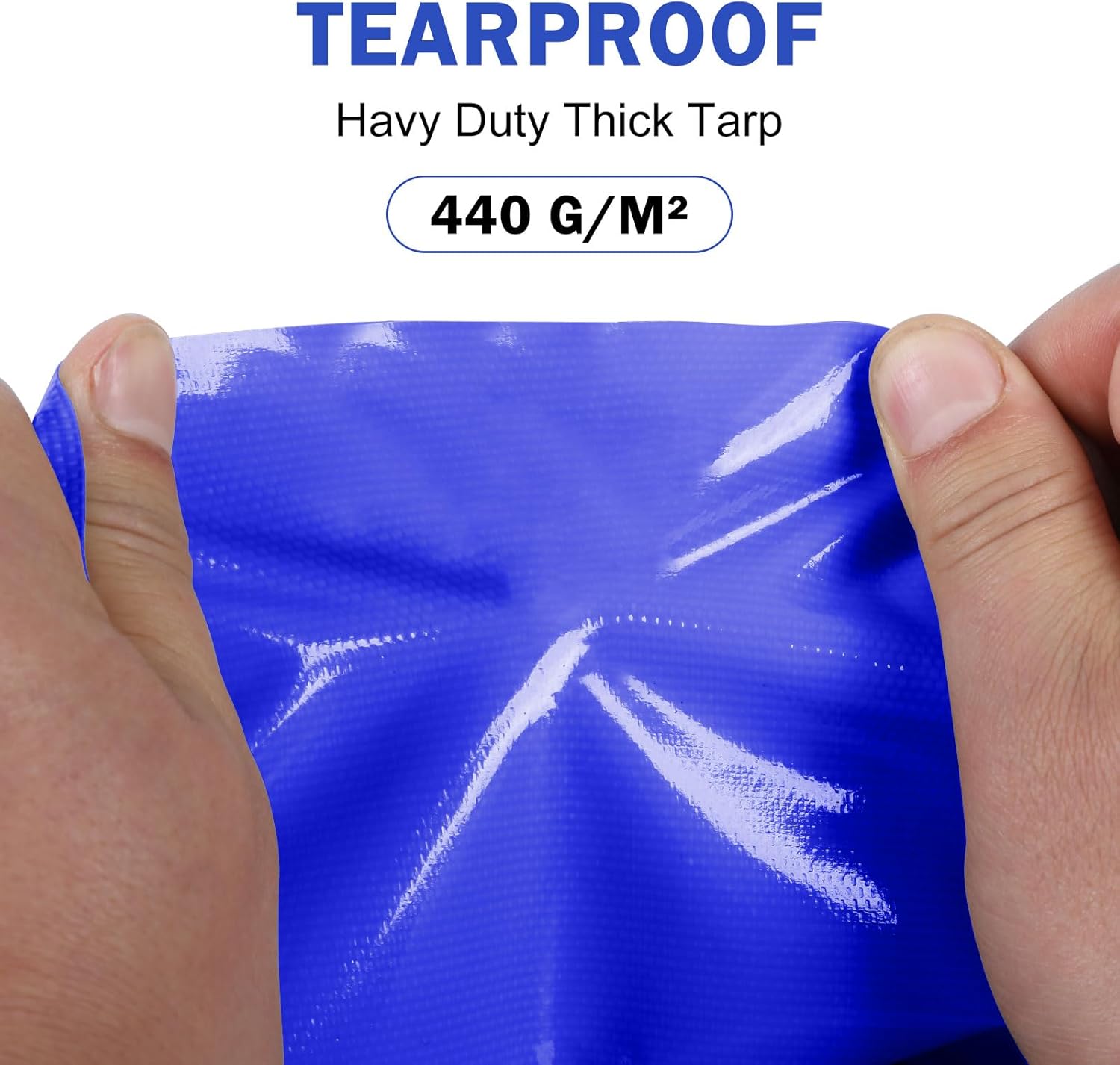 Shanna Telone Impermeabile PVC 3x5m 440 g/m², Blu - immagine 4