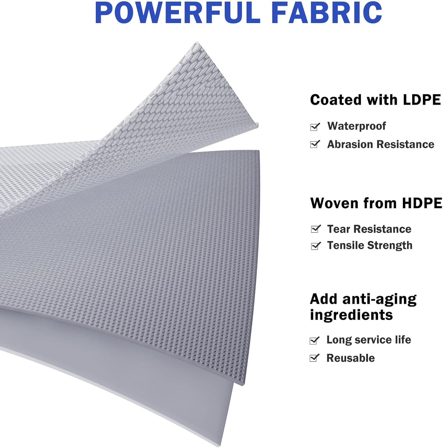 Shanna Telone Impermeabile PVC 3x5m 440 g/m², Blu - immagine 6