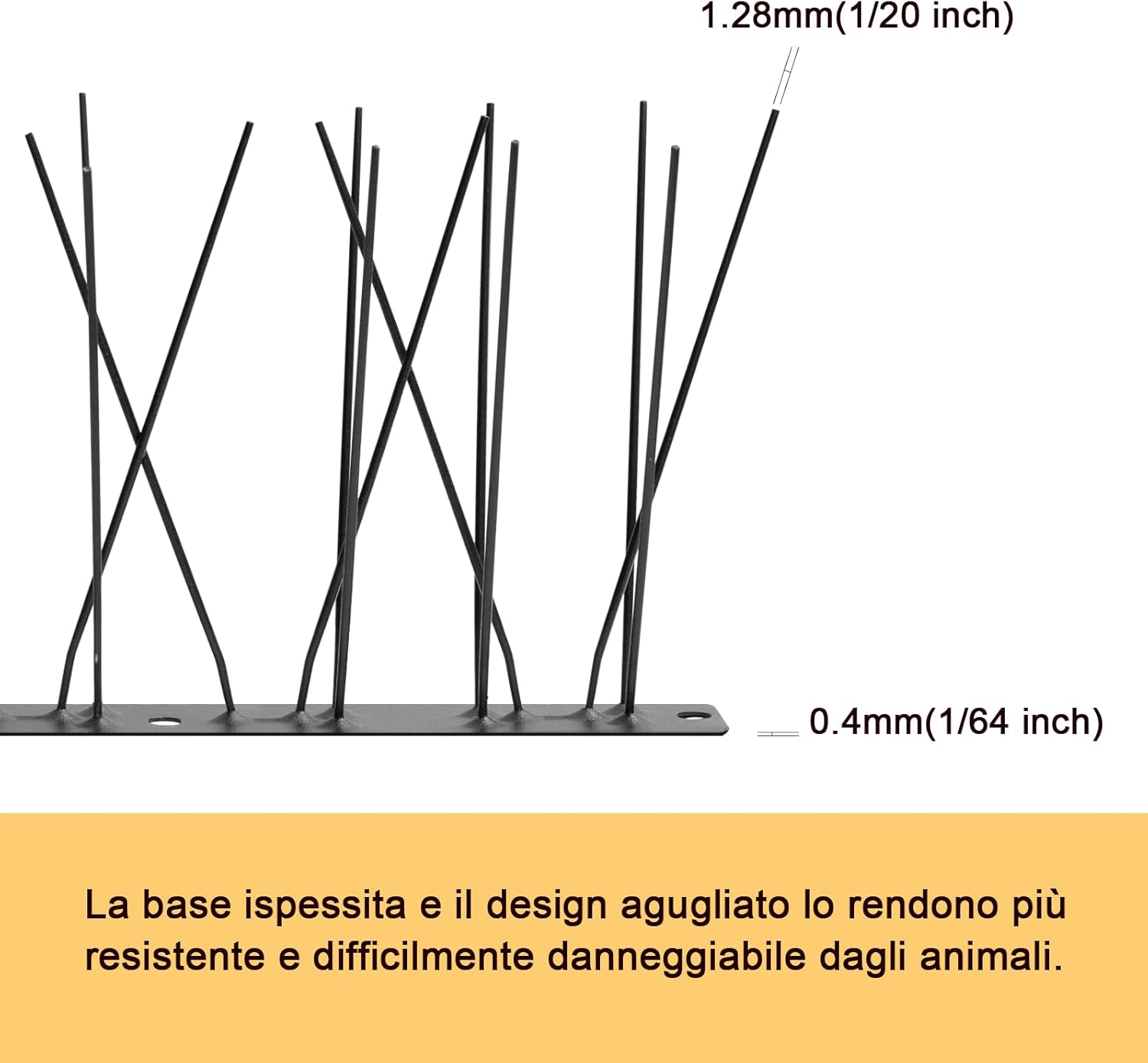 OFFO Dissuasori per Piccioni Pre-assemblati 19,82m, Nero - immagine 4