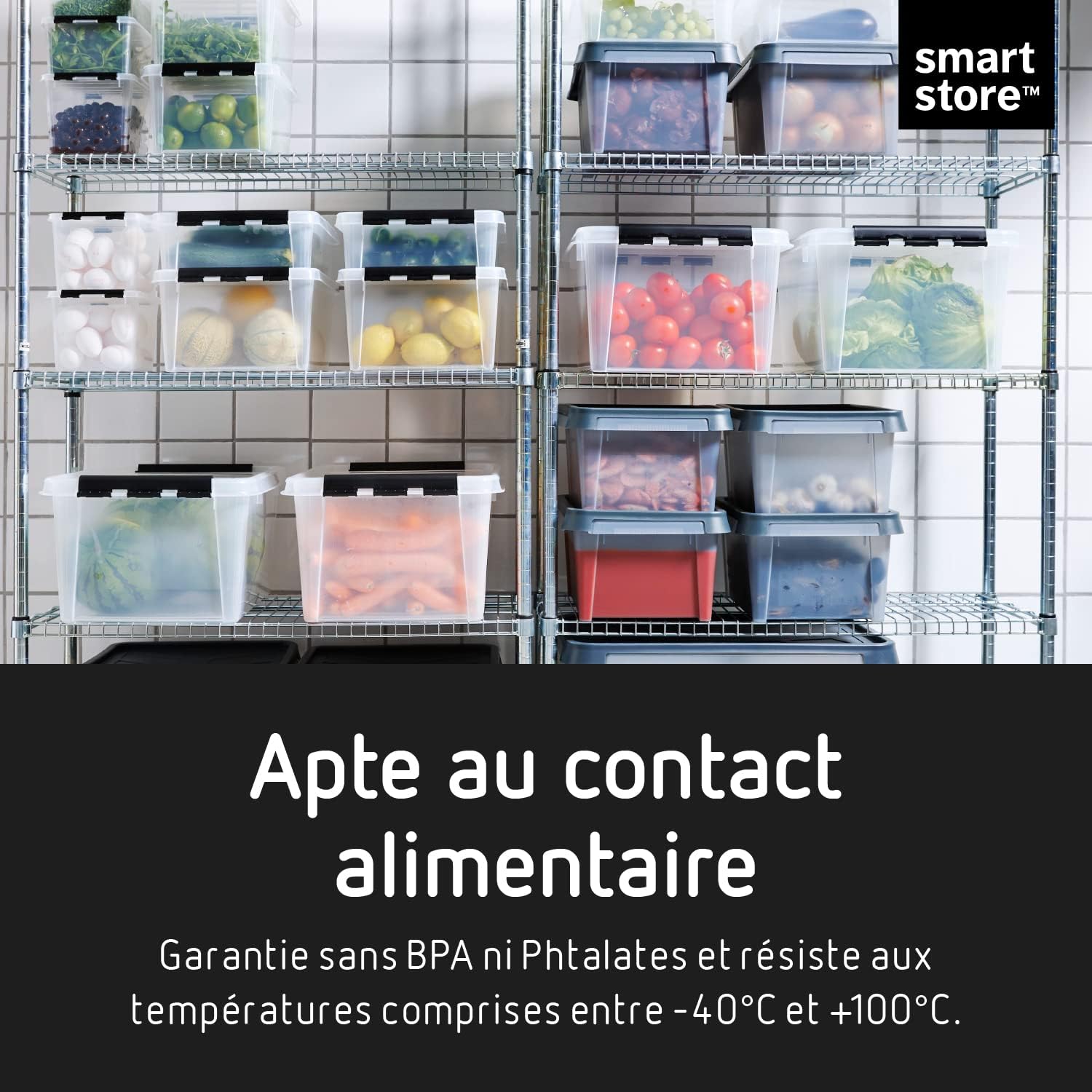 Smartstore Scatole Stoccaggio Trasparente 32L, Pacco da 3 - immagine 5