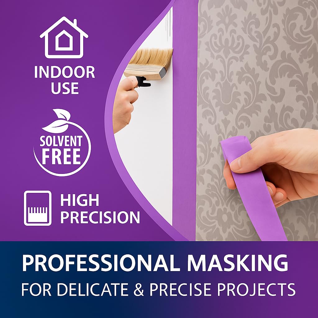 Dpm Tapes - Nastro Mascheratura Precisione 3 Pezzi Viola - immagine 2