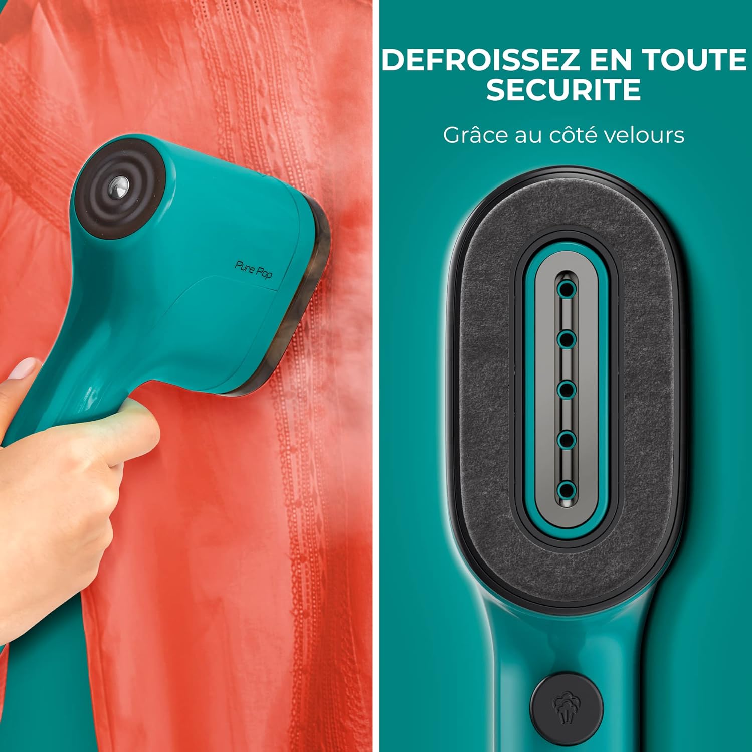 Calor Vapore Pure POP DT2024C0 - Stiratore Verticale, Verde - immagine 4