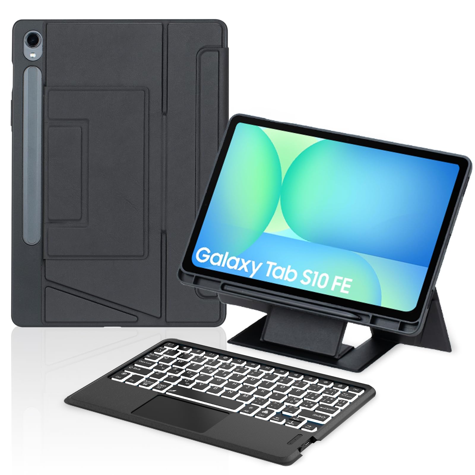 Occtingkind Custodia Ergonomica con Tastiera per Samsung Galaxy Tab