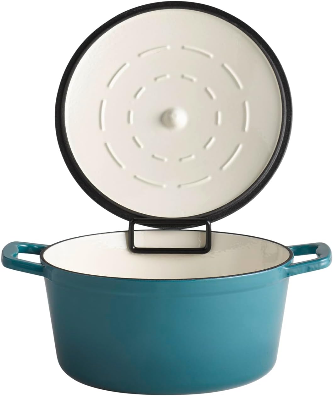 Aps 88313 - Pentola con Coperchio in Ghisa Ø 25 cm, Turchese - immagine 2