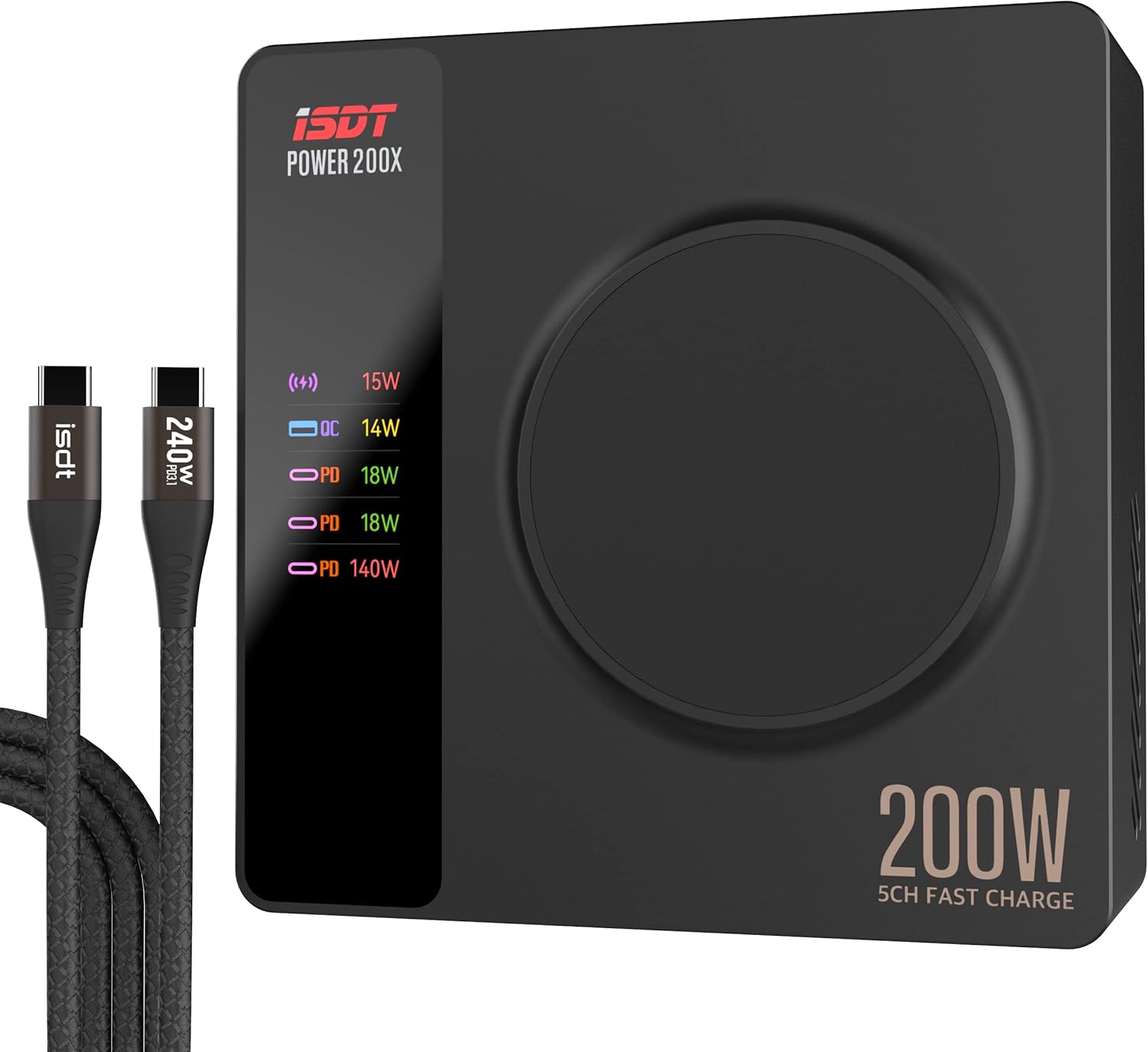 Isdt Power 200X - Caricabatterie 200W con 4 USB - immagine 1