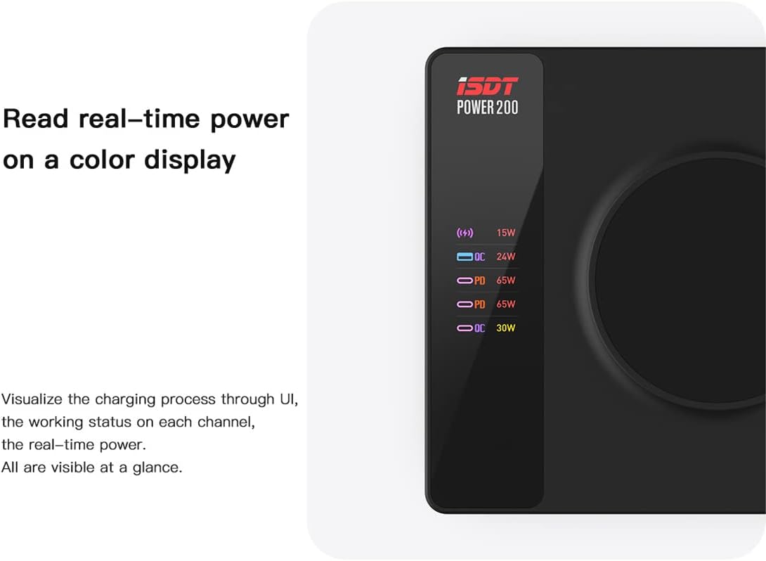 Isdt Power 200X - Caricabatterie 200W con 4 USB - immagine 5