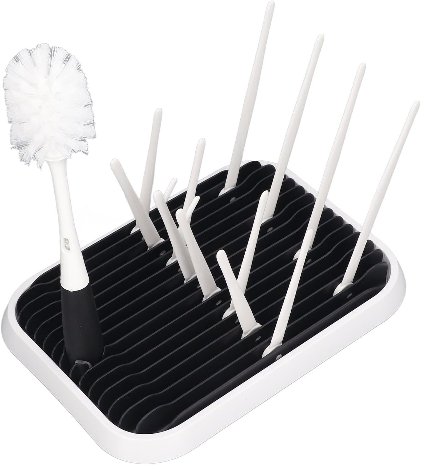 Stendino Pieghevole per Biberon con Spazzola Pulizia - immagine 4