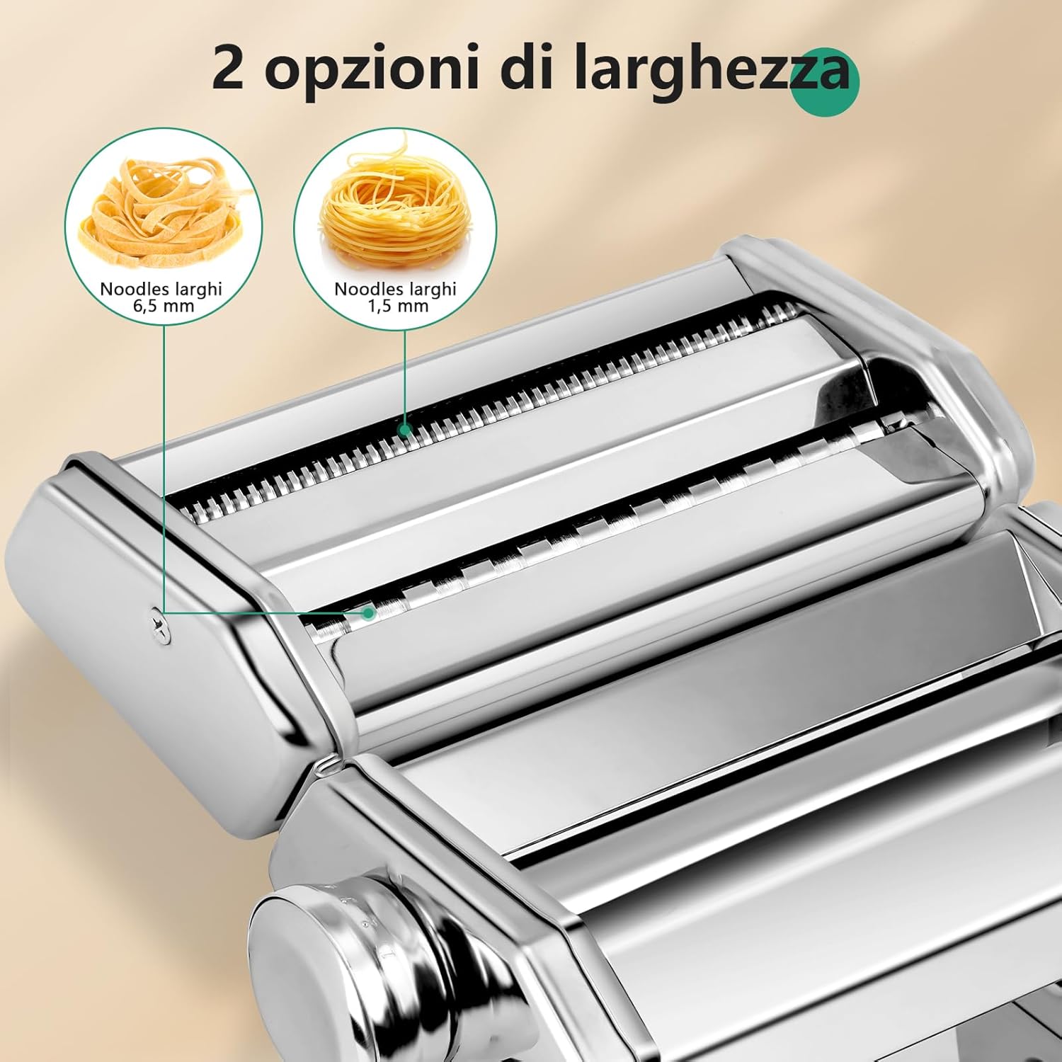 Yashe Macchina per La Pasta 2 in 1 con Kit Pulizia - immagine 4