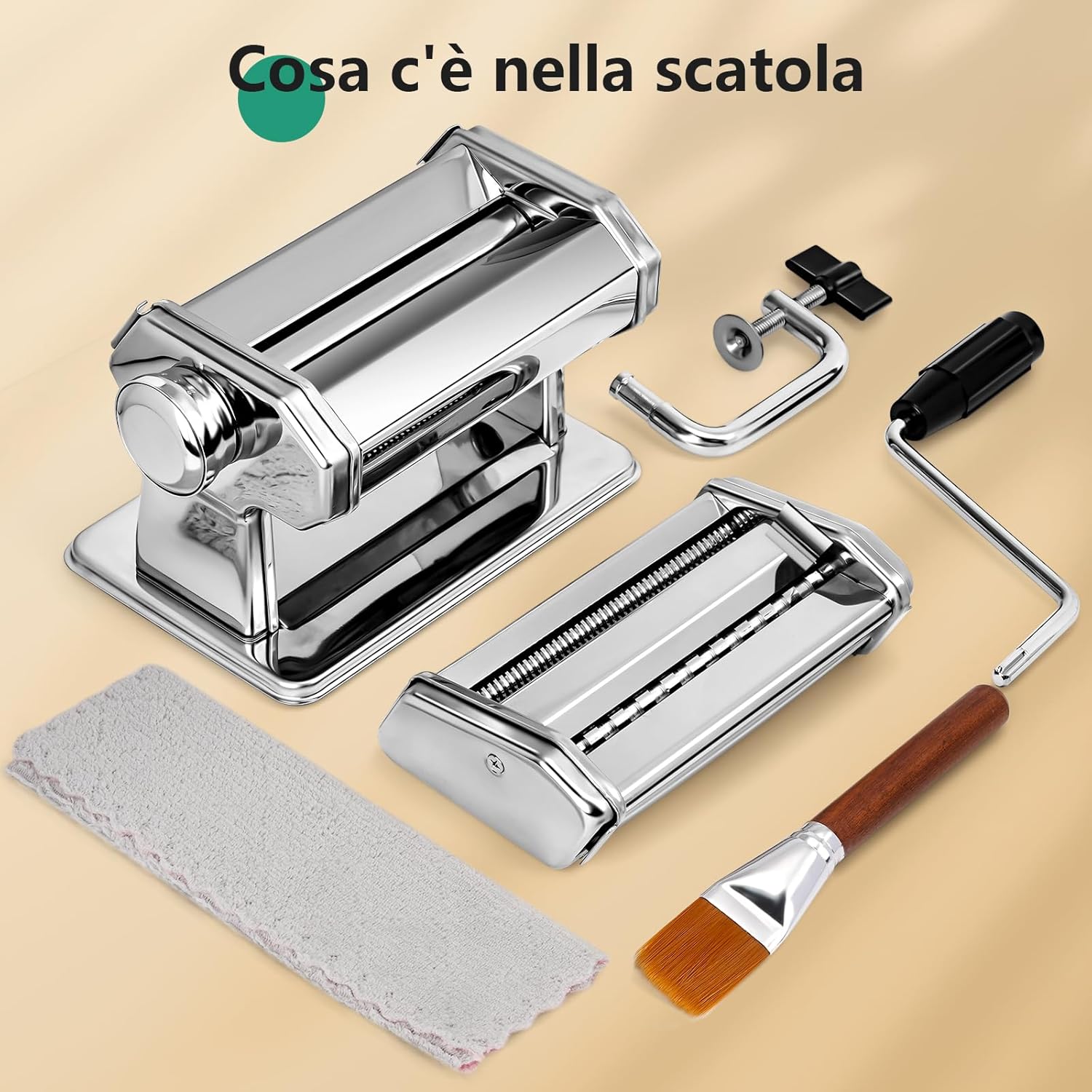 Yashe Macchina per La Pasta 2 in 1 con Kit Pulizia - immagine 5