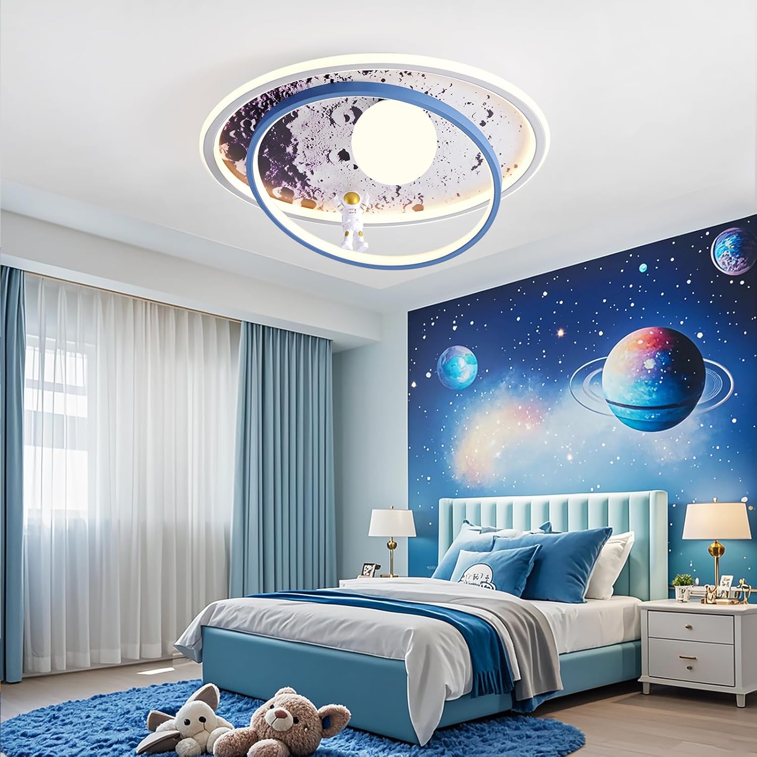 Lampada Soffitto LED per Bambini Astronauta con Telecomando - immagine 3