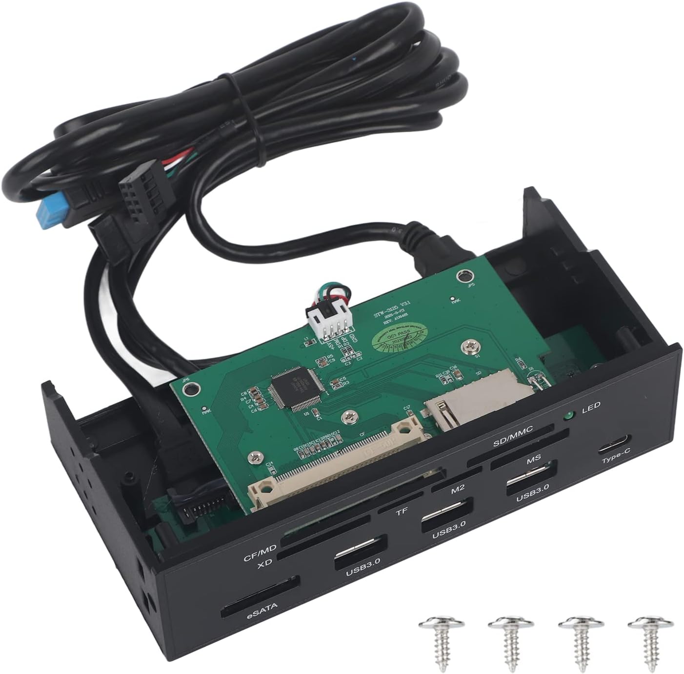 Pannello Frontale PC 5,25" con Lettore Schede Interno - immagine 7