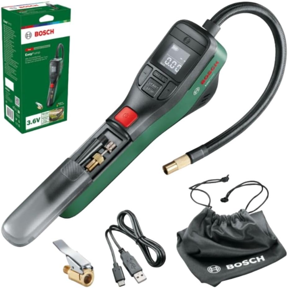 Bosch EasyPump - Mini Compressore Portatile a Batteria