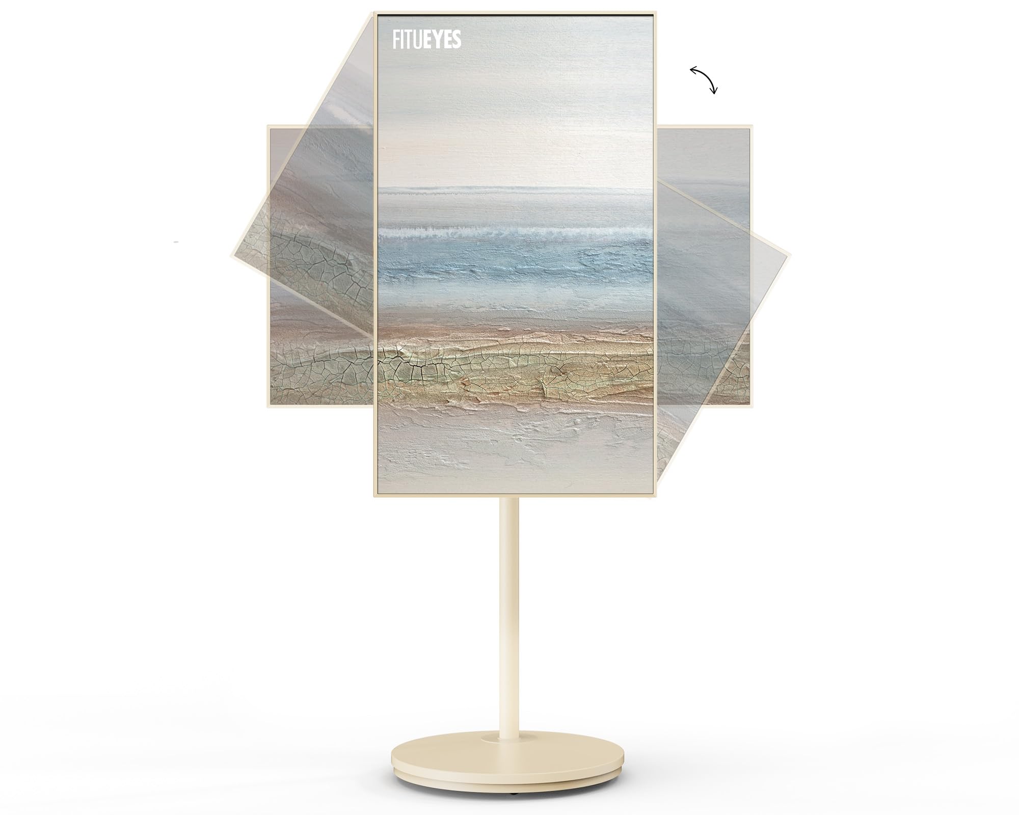 Fitueyes Supporto TV da Pavimento per 24"-48" con Ruote