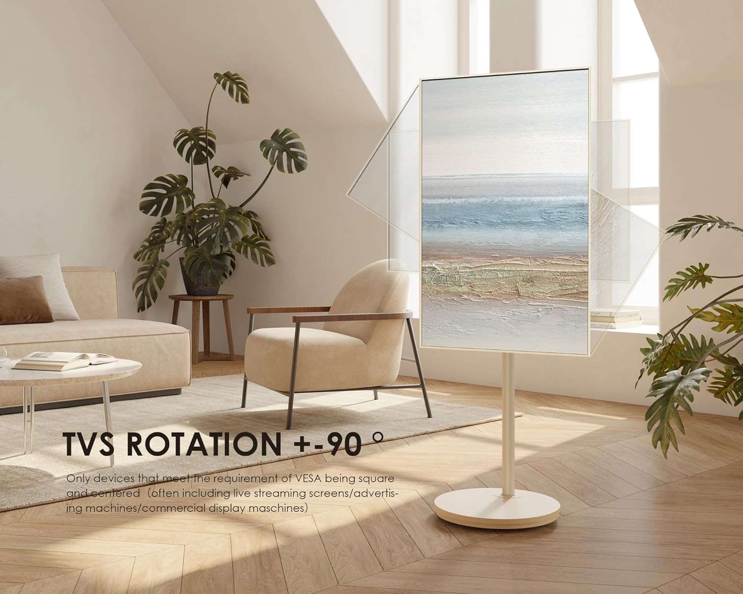 Fitueyes Supporto TV da Pavimento per 24"-48" con Ruote - immagine 2