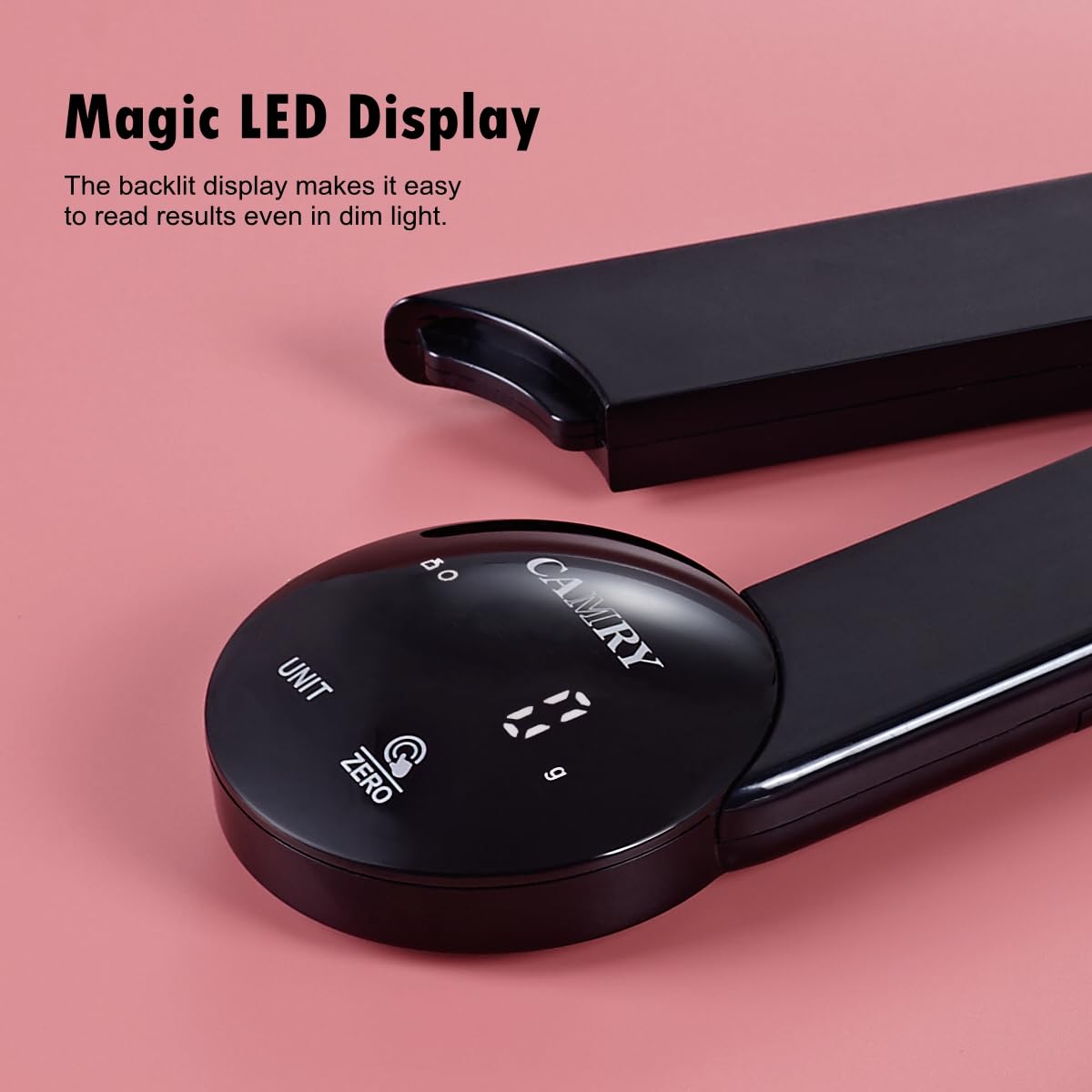 Camry Bilancia da Cucina Digitale Pieghevole 5kg, Nero - immagine 3