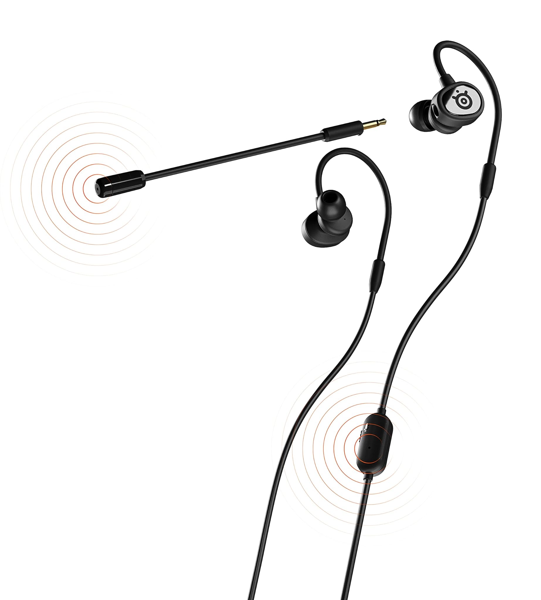 Steelseries Tusq - Cuffie In-Ear da Gioco, Nere