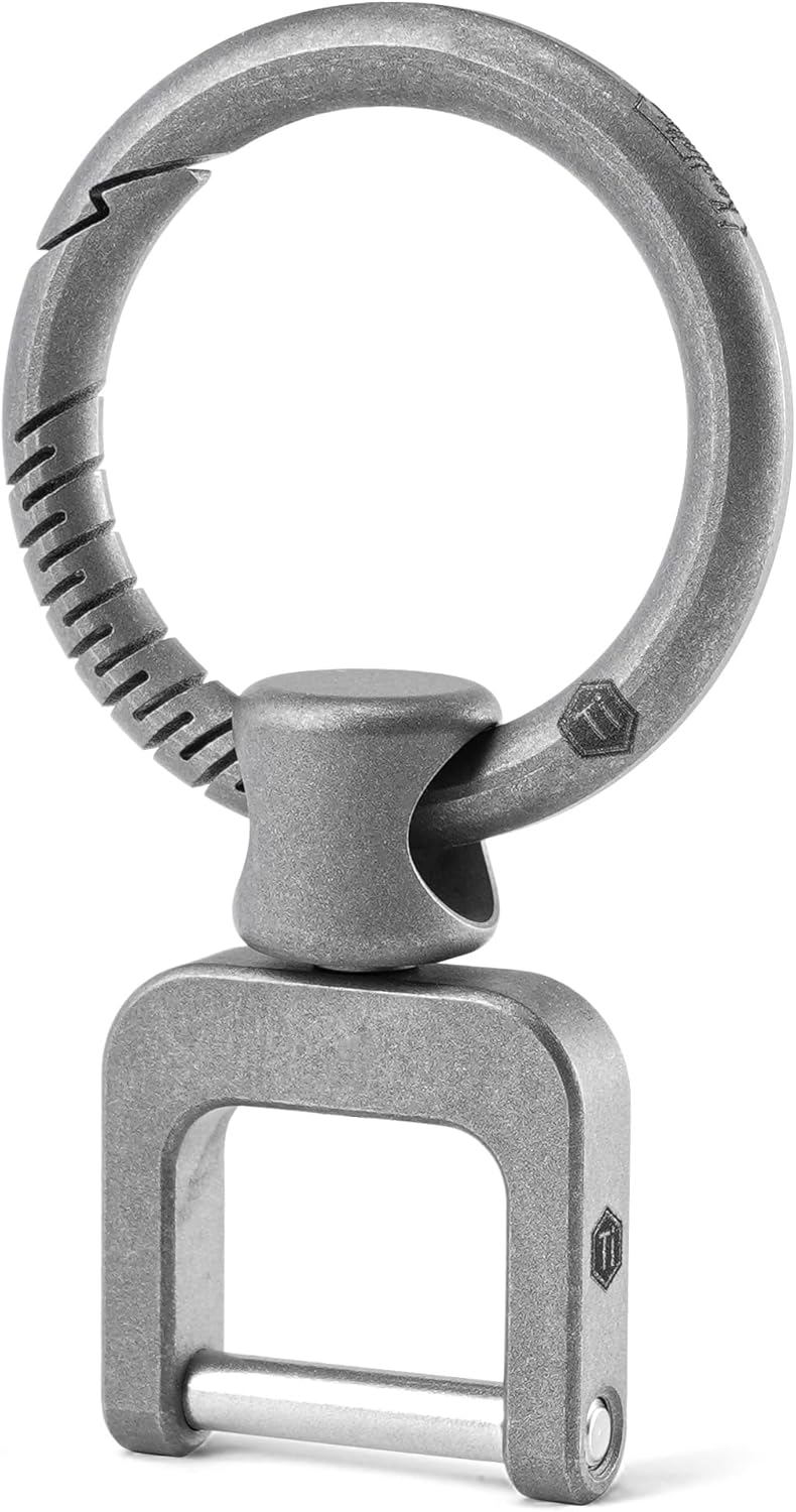 KeyUnity Titanium Side Pushing Key Ring - immagine 1