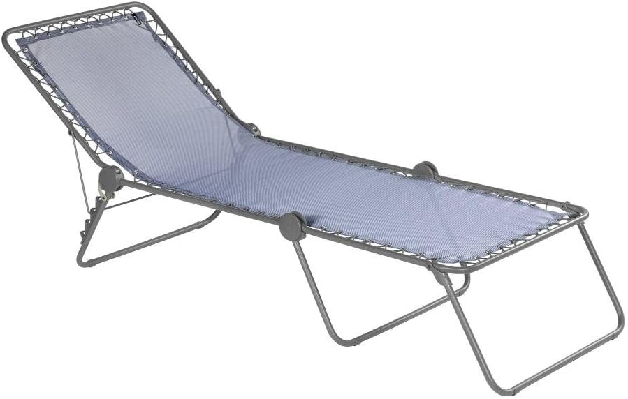Lafuma Mobilier Sedia a Sdraio Siesta L, Batyline, Ocean II, 201x70x35.5 cm