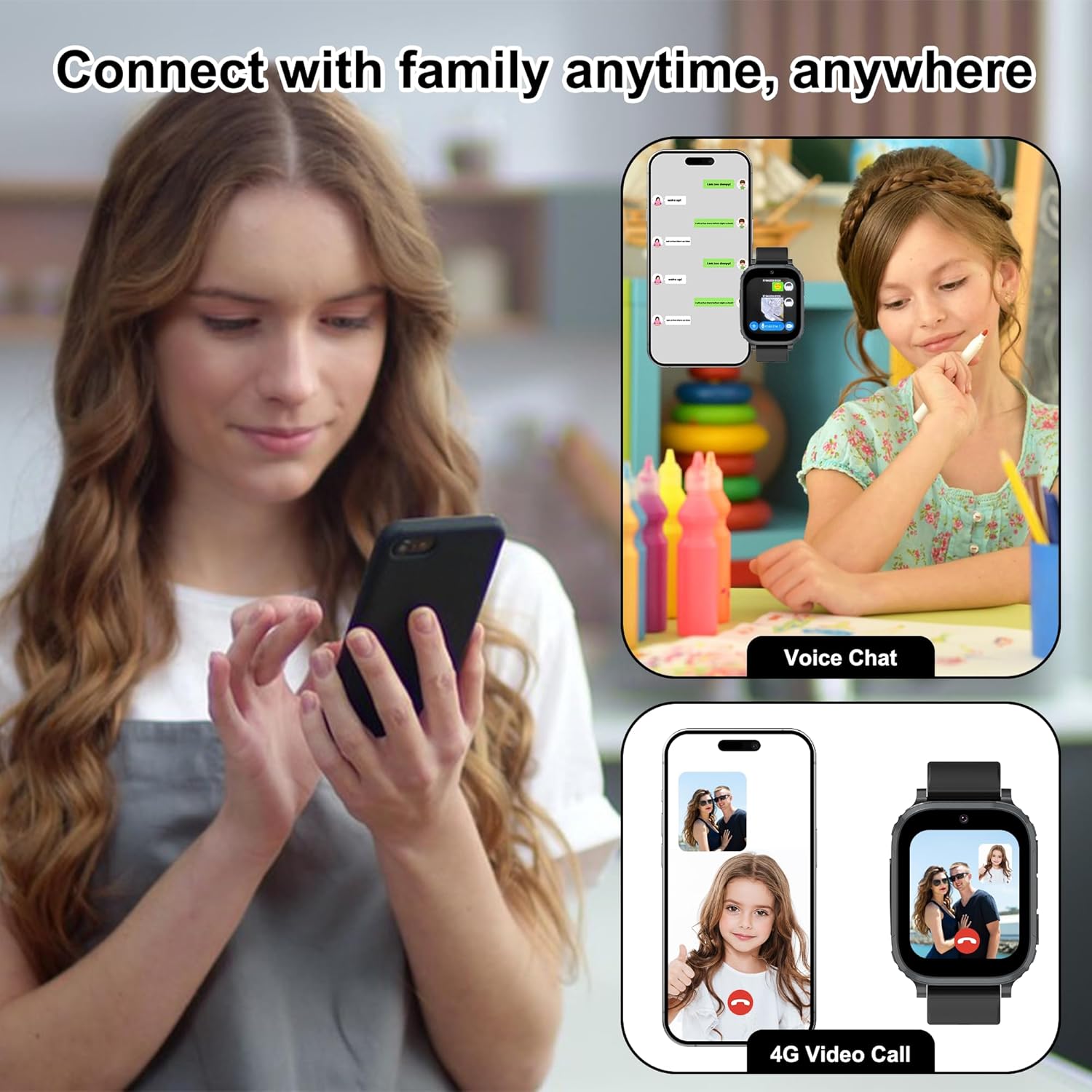 Smartwatch 4G Bambini con GPS e Telefono - immagine 3