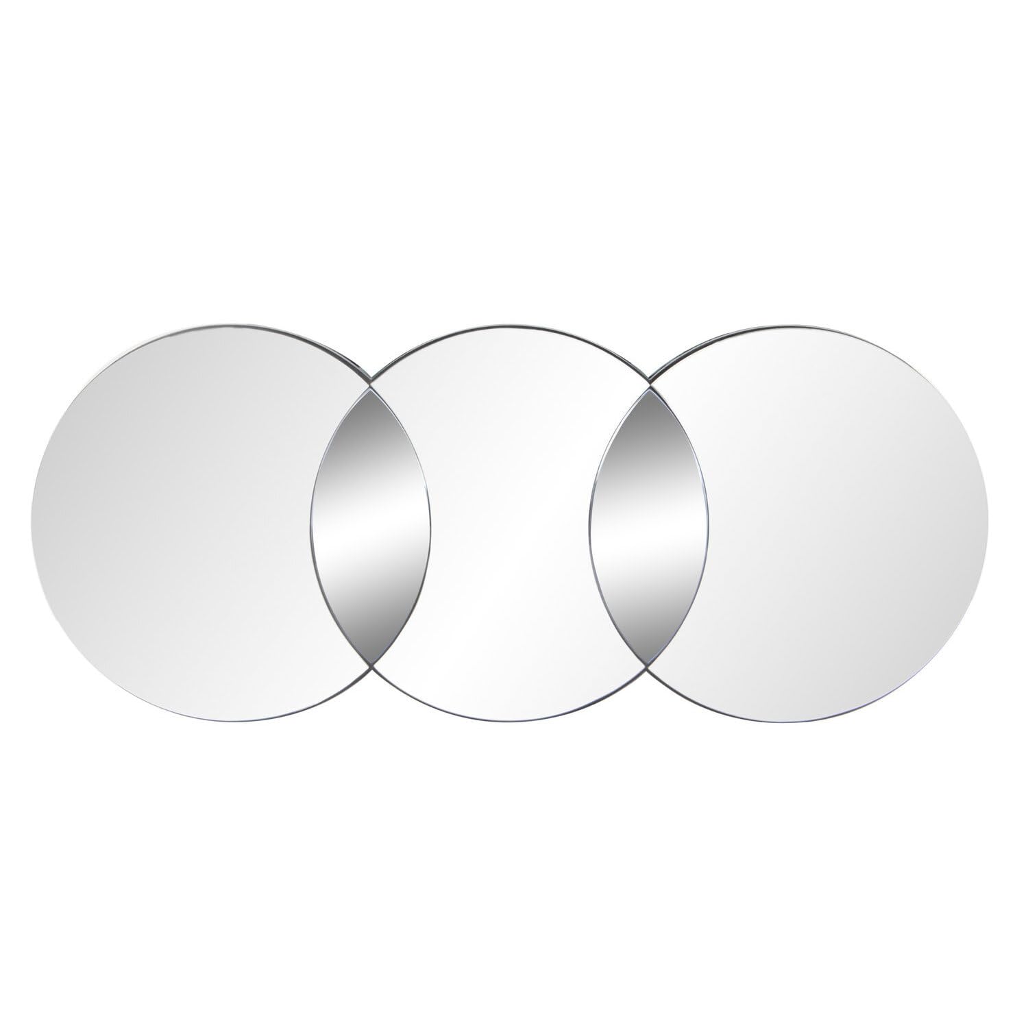 ESPEJO CRISTAL MADERA 118,5X2X50 CIRCULOS AHUMADO