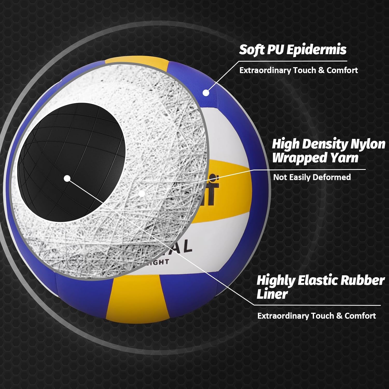 Beurseaf Palla da Pallavolo Soft Touch Misura 5 - immagine 2