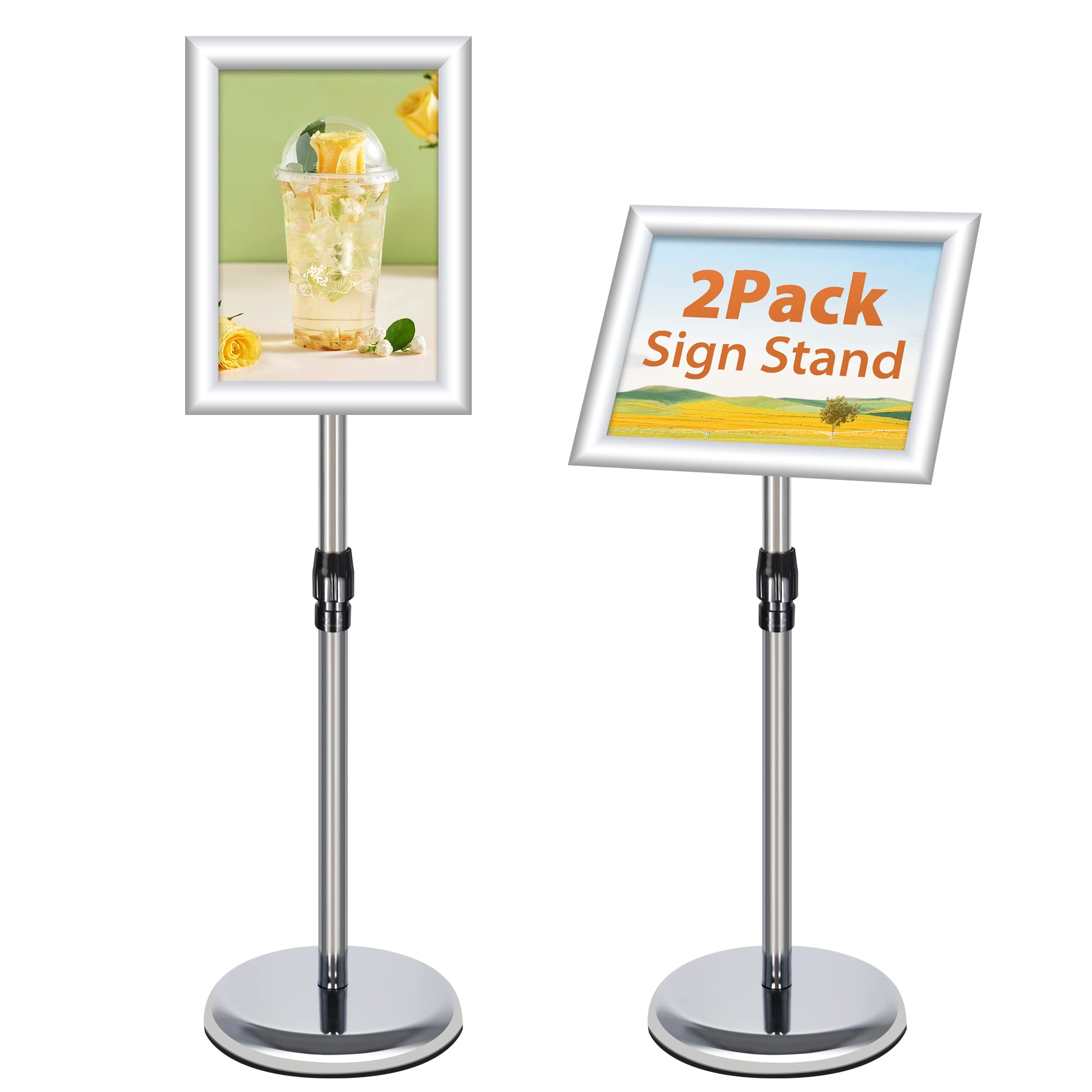 Espositore per Poster da Pavimento A4 Regolabile (2 pezzi)