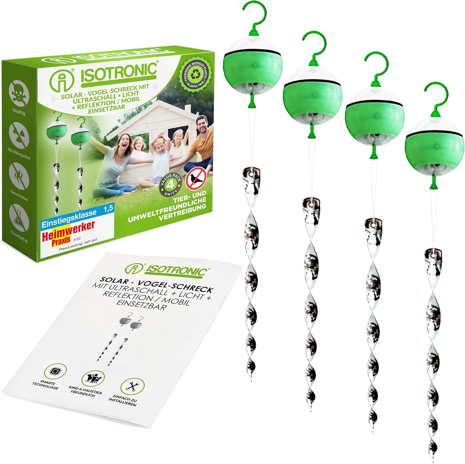 Isotronic Spaventapasseri Solare Ultrasuoni e Luce - immagine 1