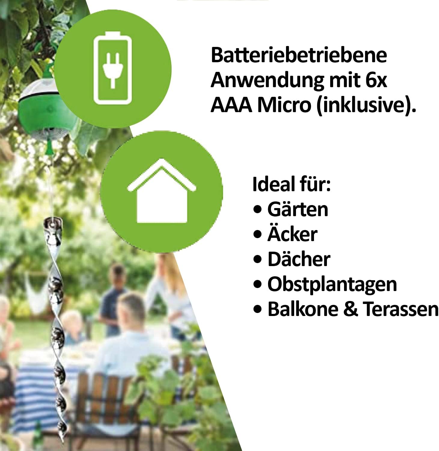 Isotronic Spaventapasseri Solare Ultrasuoni e Luce - immagine 4