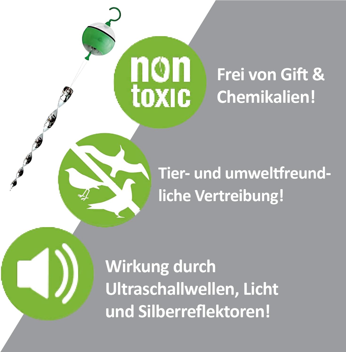 Isotronic Spaventapasseri Solare Ultrasuoni e Luce - immagine 5