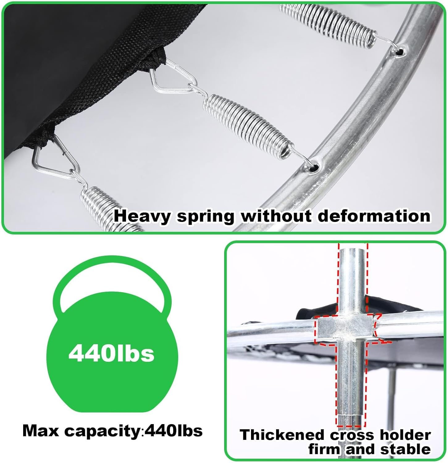 Trampolino per Bambini con Canestro da Basket 200kg - immagine 3