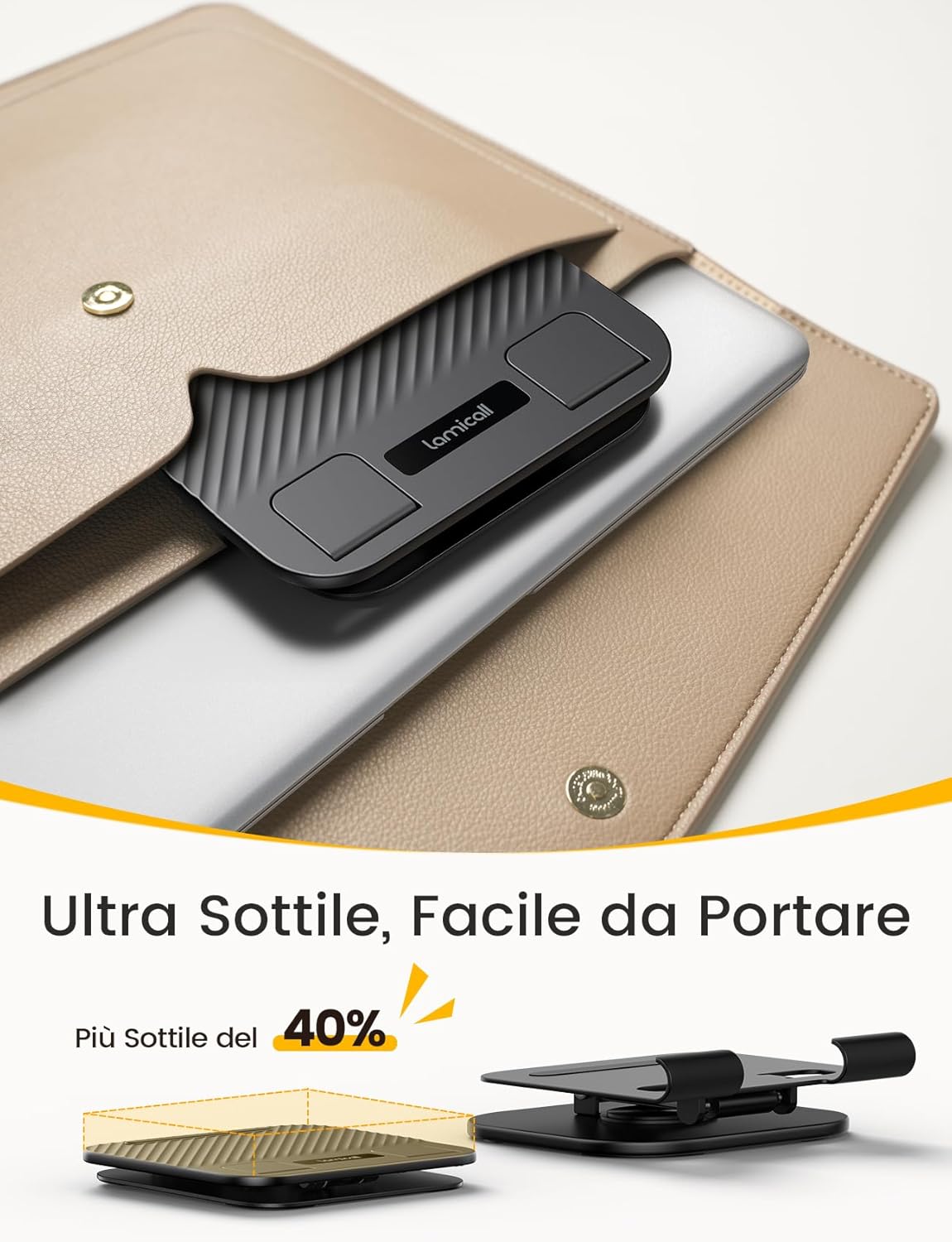 Lamicall Supporto per Tablet da Tavolo - Base Girevole 360° - immagine 6