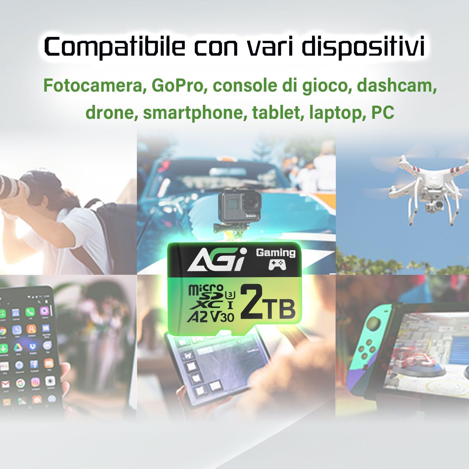 Agi TF138 2TB Scheda Micro SD con Adattatore - immagine 5