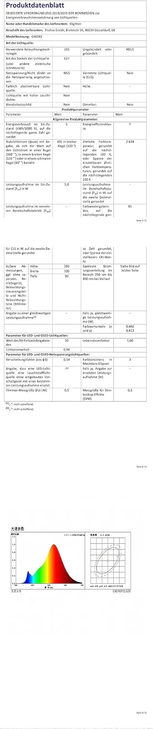 Klighten 2 Applique da Parete E27 con Sensore, Antracite - immagine 8